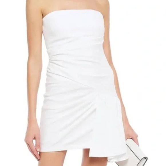 cinq a sept Dresses & Skirts - CINQ A SEPT Women's 10 White "Ella" Strapless Mini Dress